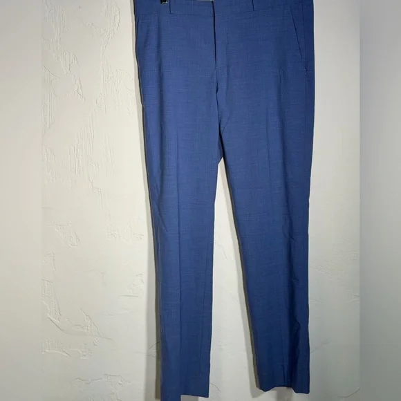 Banana Republic Ryan Blue Trousers 12 Long - Picture 1 of 16